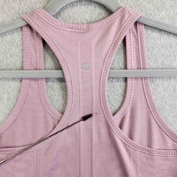 Lululemon Tank Top Womens 8 Pink Swiftly Tech Racerback Workout Running Training - Picture 7 of 12